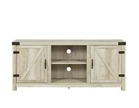 White Oak Barn Doors TV Stand