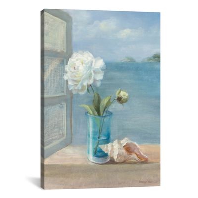 Coastal Floral Canvas Art Print