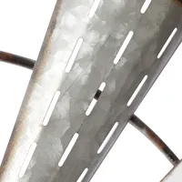 Rustic Metal Windmill Wall Plaque