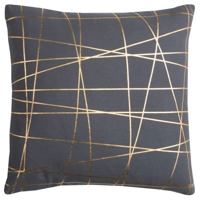 Gray Abstract Lines Pillow
