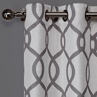 Gray Kenzie Curtain Panel Set, 108 in.