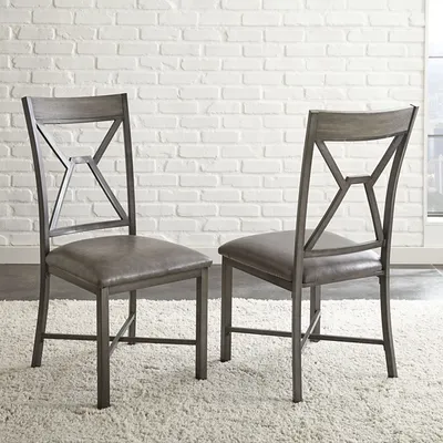 Gray Amalise Dining Chairs, Set of 2