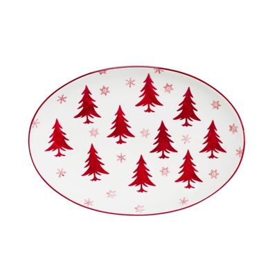 Winterfest Oval Serving Platter