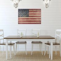 American Flag Wood Art Print