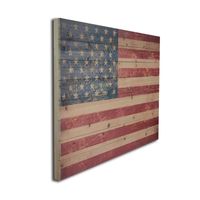 American Flag Wood Art Print