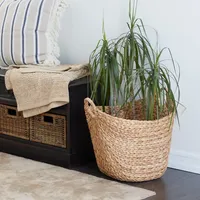 Natural Braided Seagrass Basket