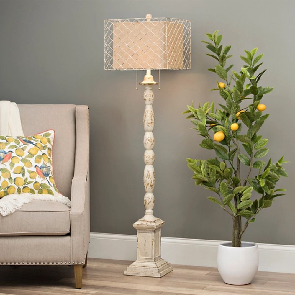 Holcomb White Floor Lamp