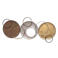 Knoxville Metallic Circles Wall Plaque