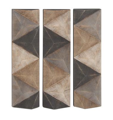 Devin Dimensional Wood Plaques, Set of 3