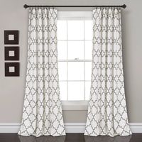 Gray Bella Curtain Panel Set, 84 in.