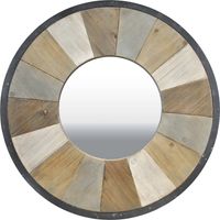 Rustic Wood Adler Wall Mirror