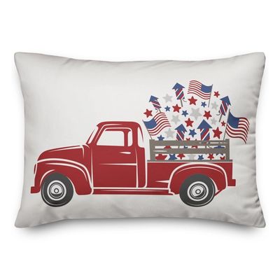 Vintage Firework Truck Pillow