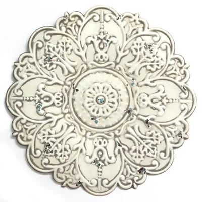 Small Metal Medallion Wall Plaque