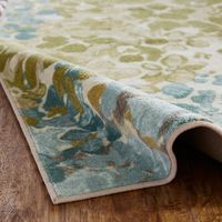 Aqua and Green Radiance Accent Rug