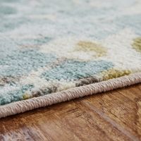 Aqua and Green Radiance Accent Rug