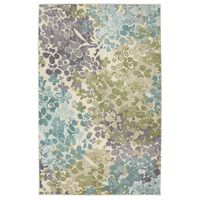 Aqua and Green Radiance Accent Rug