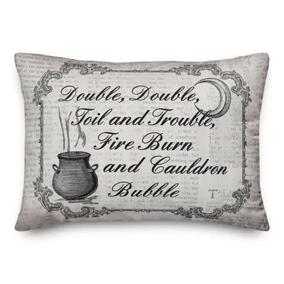 Double, Toil, and Trouble Accent Pillow