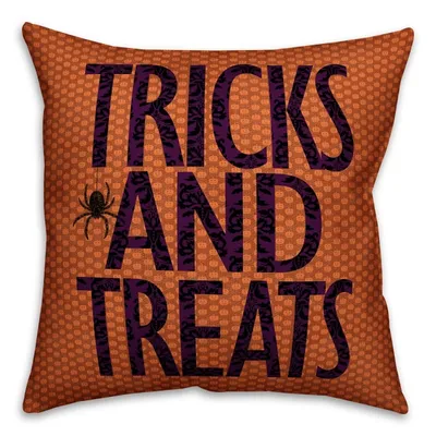 Halloween Trick and Treats Reversible Pillow