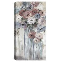 Soft Bottles and Blooms Canvas Art Print