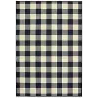 Madura Buffalo Check Outdoor Area Rug, 8x13