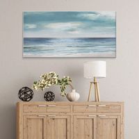 Silver Shore Canvas Art Print