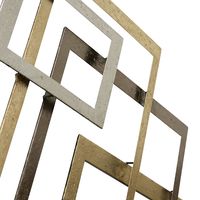 Modern Glossy Squares Wall Sculpture