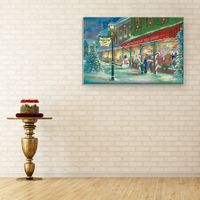 Candy Cane Lane Canvas Art Print