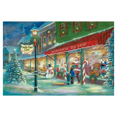 Candy Cane Lane Canvas Art Print