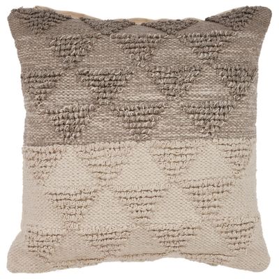 Gray Textured Gradient Pillow