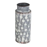 Metal Floral Patterned Vase