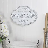 Enamel Laundry Room Wall Plaque