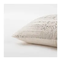 Silver Stripe Cotton Pillow