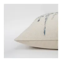 Blue Abstract Dripping Pillow