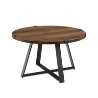 Oak Urban Rustic Round Coffee Table