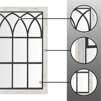 Vista Arched Windowpane Mirror