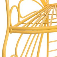 Yellow Metal Butterfly Garden Chair