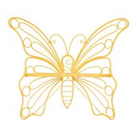 Yellow Metal Butterfly Garden Chair