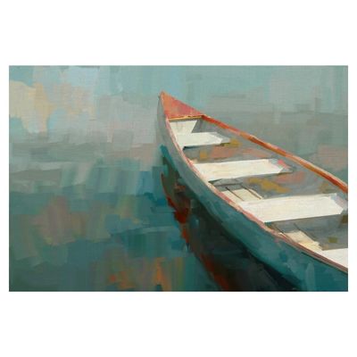 Coral Canoe I Canvas Art Print