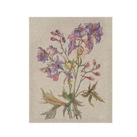 Botanical Linen Art Prints, Set of 3