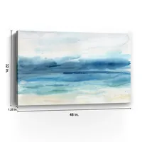 Abstract Indigo Seascape Giclee Canvas Art Print