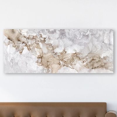 Neutral Gray Beauty Panel Giclee Canvas Art Print