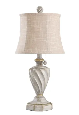 Cream and Off-White Table Lamp