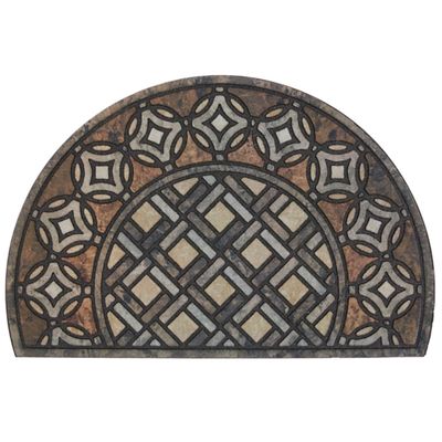 Brown Deco Tile Slice Doormat