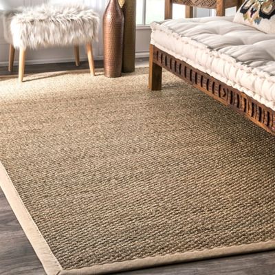 Natural Seagrass Percey Area Rug, 8x10