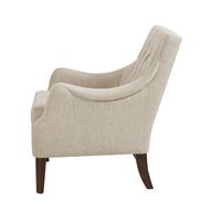 Elle Tufted Cream Accent Chair