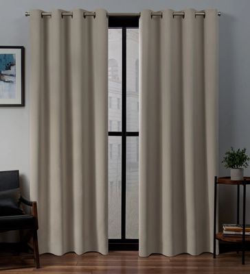 Stone Woven Curtain Panel Set, 108 in.