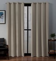 Stone Woven Curtain Panel Set, 108 in.