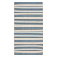 Blue Courcy Transitional Outdoor Accent Rug