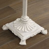 Distressed Fleur-de-lis Floor Lamp