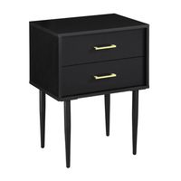 Black Mid-Century Modern Accent Table
